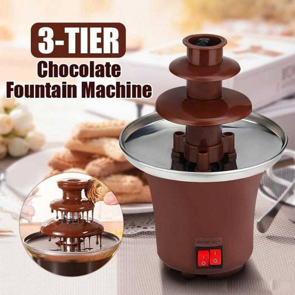 3-Tier Stainless Steel Chocolate Fountain Machine